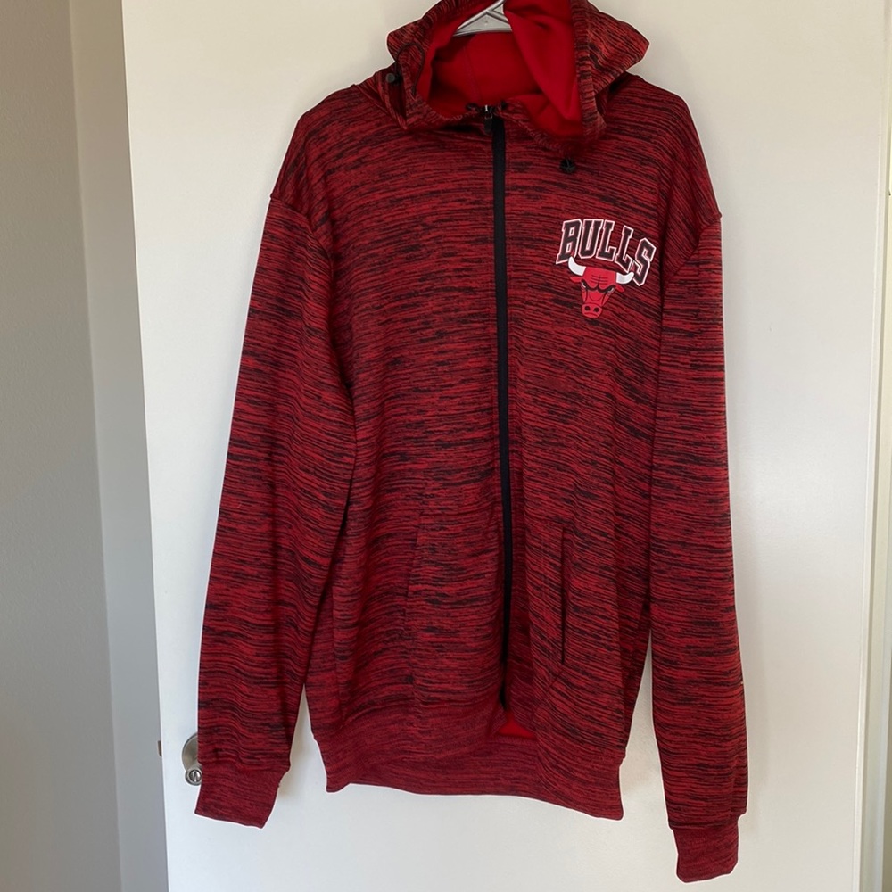 Chicago bulls nba light weight sport zip up hoodie